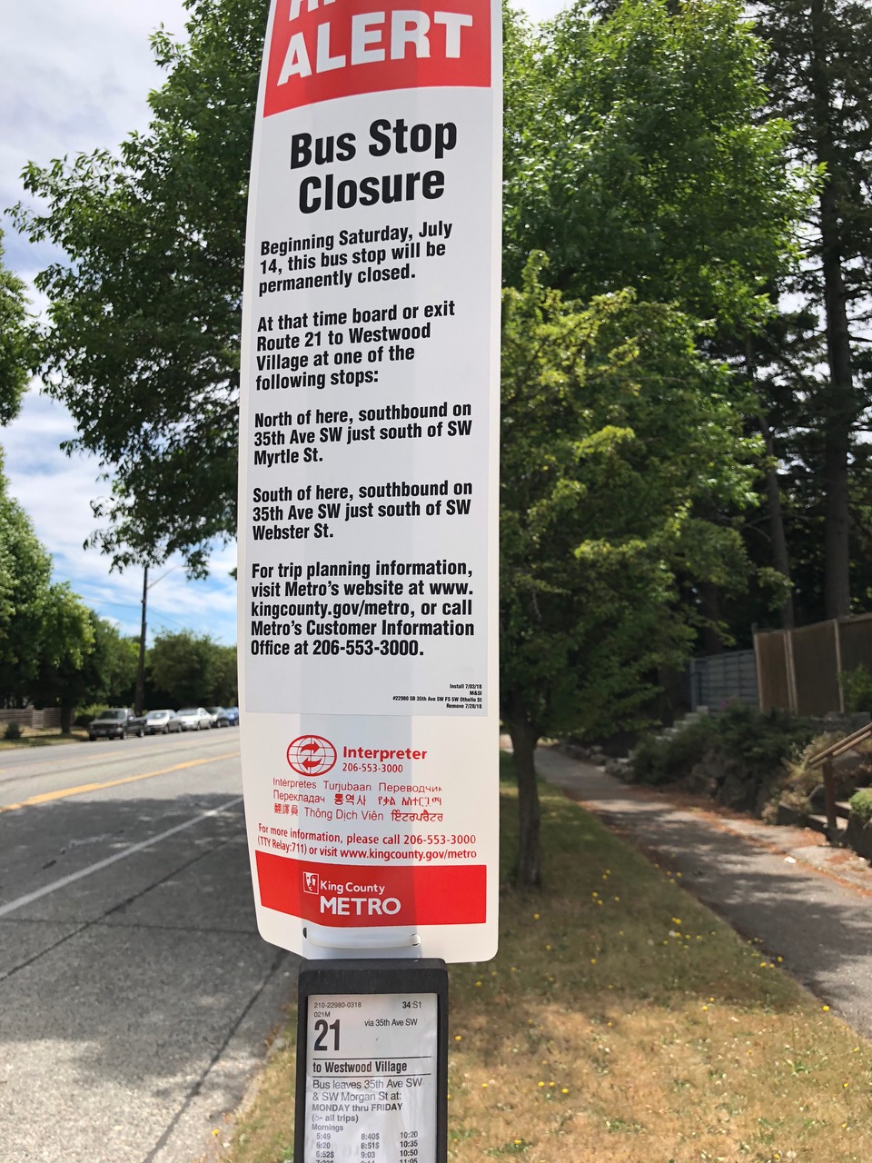 Large number of stops on Routes 5 and 21 being closed; Here's why